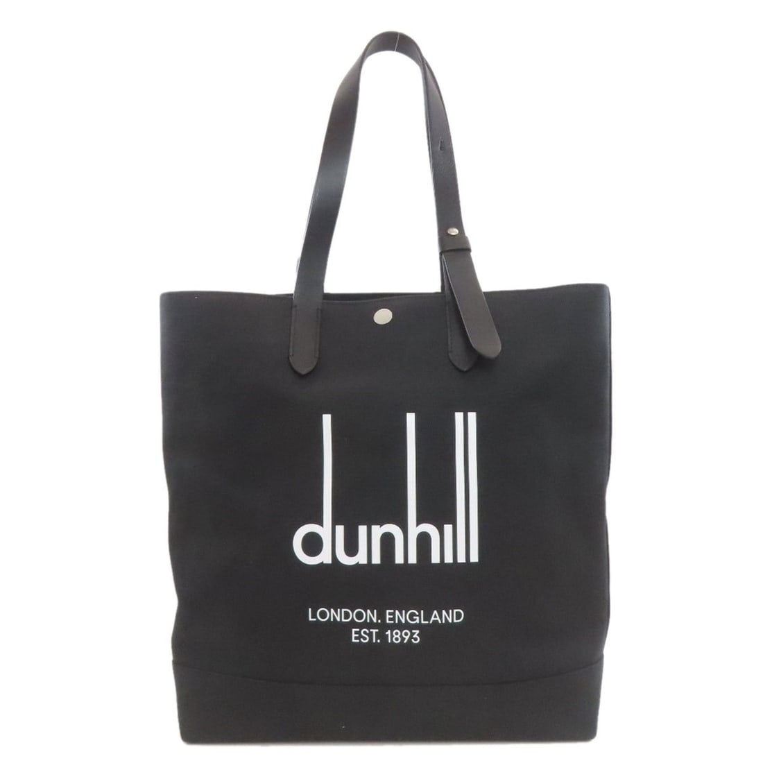 Dunhill Logo Tote Bag Canvas Women's: --- Catalog ---Category: SizeSize (HxWxD): 38cm x 40cm x 10.5cm / 14.96'' x 15.74'' x 4.13''Category: DesignType: Tote bagColor: BlackGender: WomenMaterial: Canvas Category: GeneralBrand: Dunhill--- I