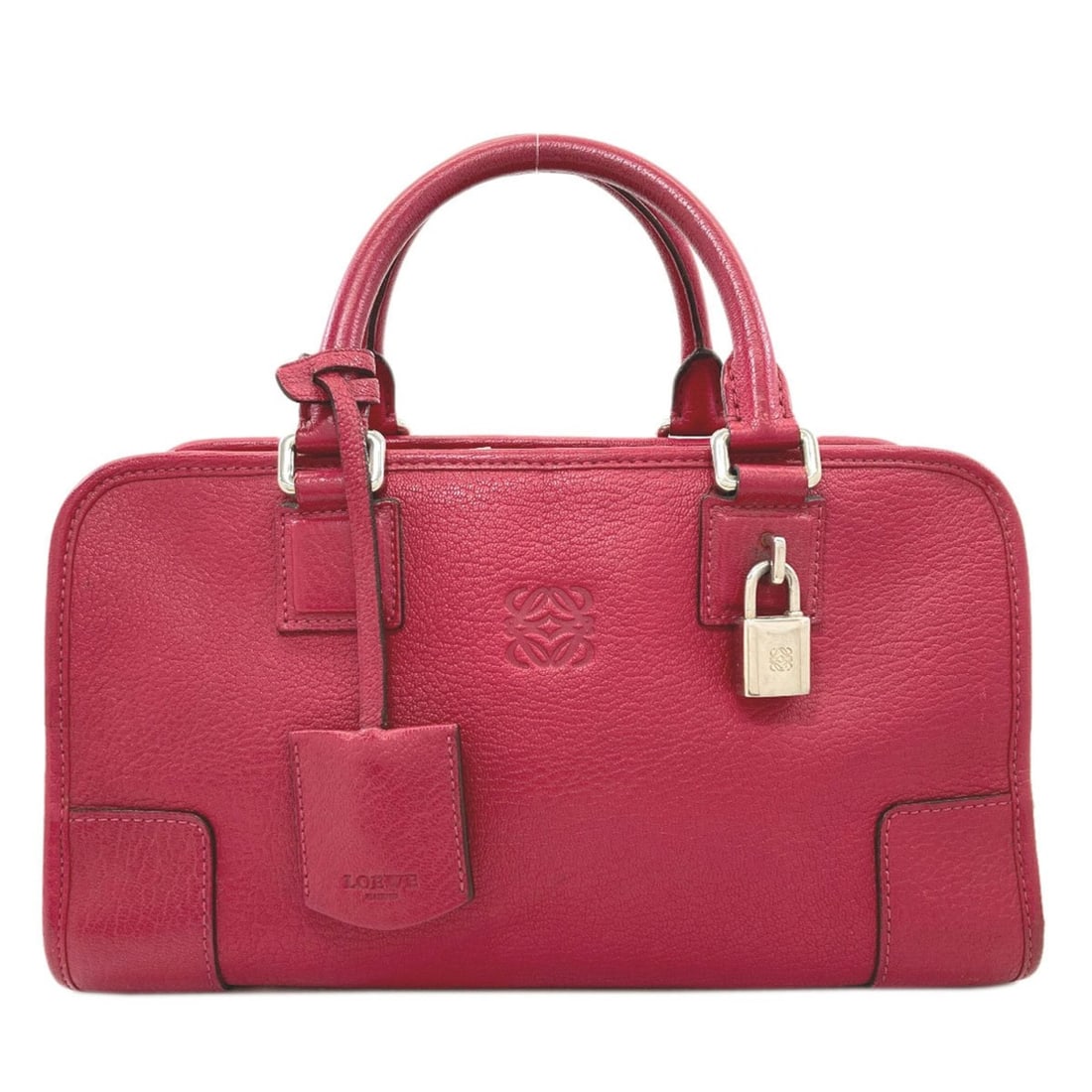 Loewe Amazona handbag, calfskin, women's.: --- Catalog ---Category: SizeSize (HxWxD): 15cm x 29cm x 12cm / 5.9'' x 11.41'' x 4.72''Category: DesignType: HandbagColor: Red colorGender: WomenMaterial: Leather Category: GeneralBrand: Loewe--- Ite