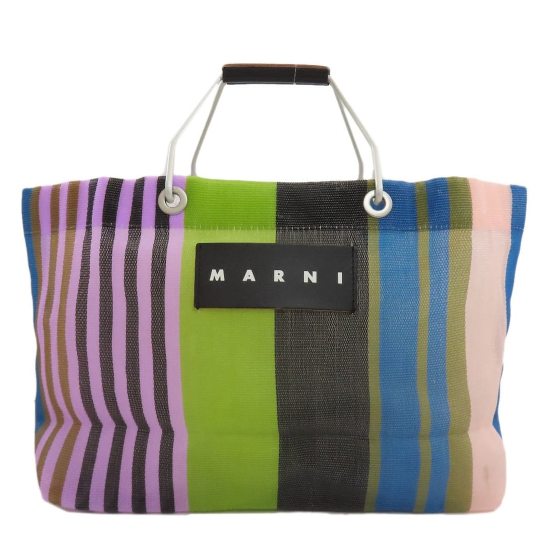 Marni Flower Cafe Nylon Handbag for Women: --- Catalog ---Category: SizeSize (HxWxD): 23cm x 33cm x 11cm / 9.05'' x 12.99'' x 4.33''Category: DesignType: HandbagColor: Black, Blue, Green, PinkGender: WomenMaterial: Nylon Category: GeneralBrand