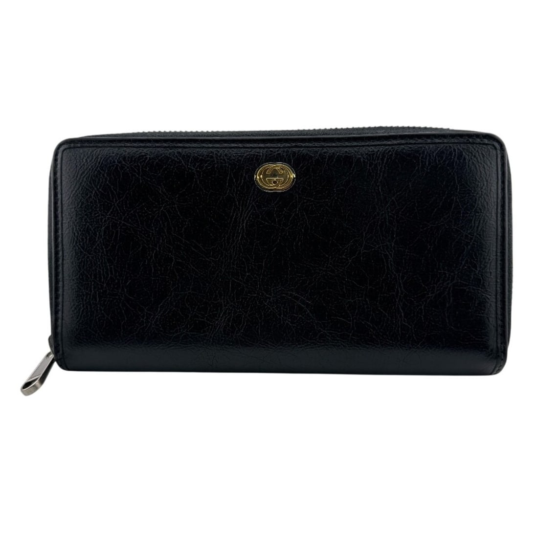 GUCCI 575988 Round Zip Interlocking G Long Wallet, Card Holder, Coin Purse, Black: --- Catalog ---Category: SizeSize (HxWxD): 10cm x 18.5cm / 3.93'' x 7.28''Category: DesignType: Long wallet (bi-fold)Color: BlackGender: Women,MenMaterial: Leather Category: GeneralMPN: 575988Brand: G
