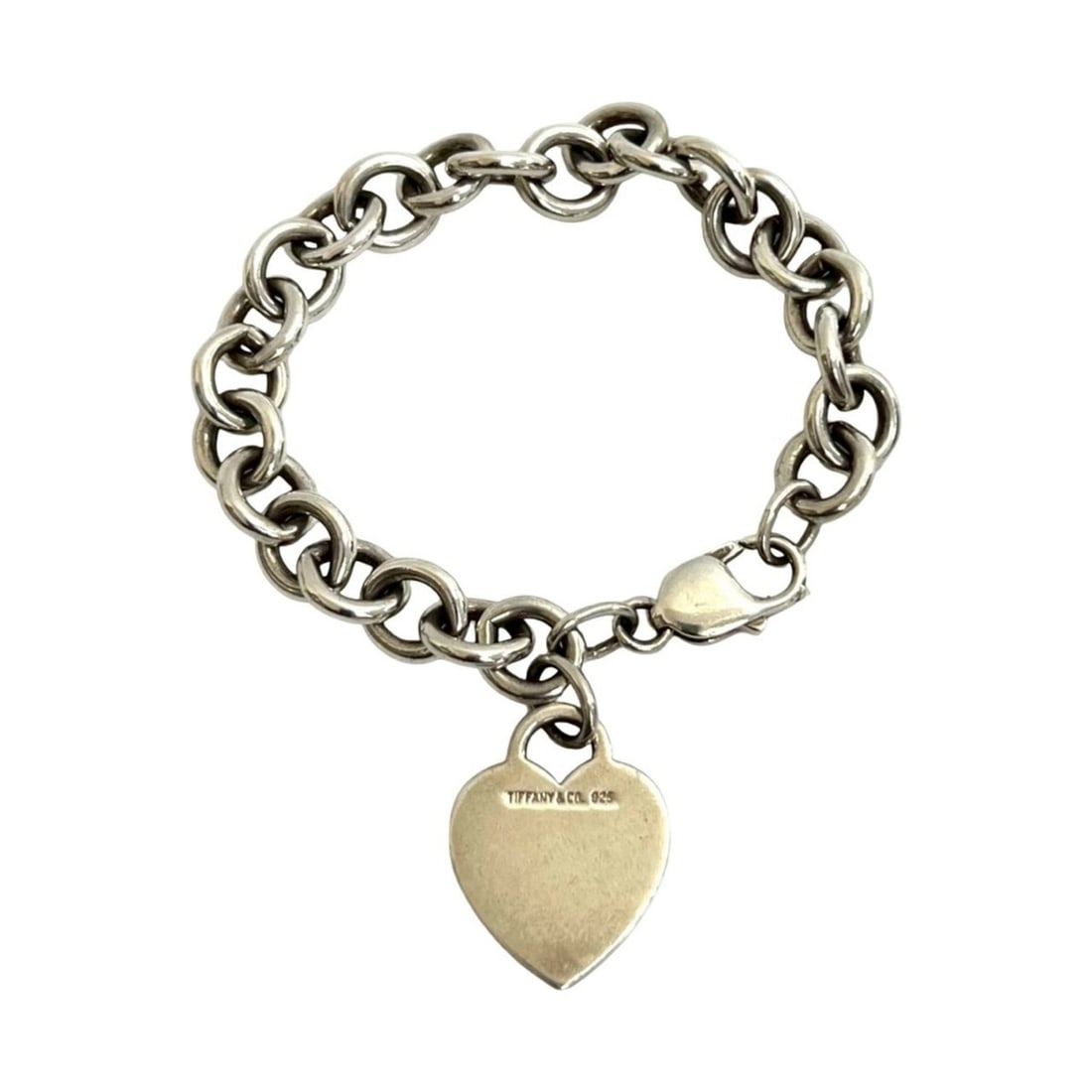 TIFFANY&Co. Tiffany Heart Tag Bracelet, Sterling Silver 925, Chain Bangle, Item No. 29159: --- Catalog ---Category: SizeLength: 18cm / 7.08''Category: DesignType: Charm braceletColor: SilverGender: WomenMaterial: Silver 925Category: GeneralBrand: Tiffany--- Item List ---Section: ConditionRa