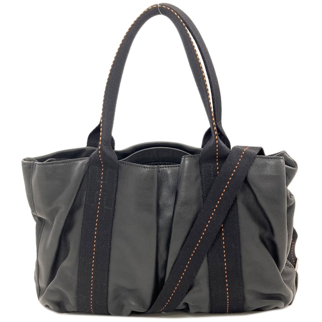 Hermes Caravan Horizontal 2-Way Handbag, Calfskin, Women's: --- Catalog ---Category: SizeSize (HxWxD): 22cm x 337cm x 8cm / 8.66'' x 132.67'' x 3.14''Category: DesignType: HandbagColor: BlackGender: WomenMaterial: Leather Category: GeneralBrand: Hermes--- Item