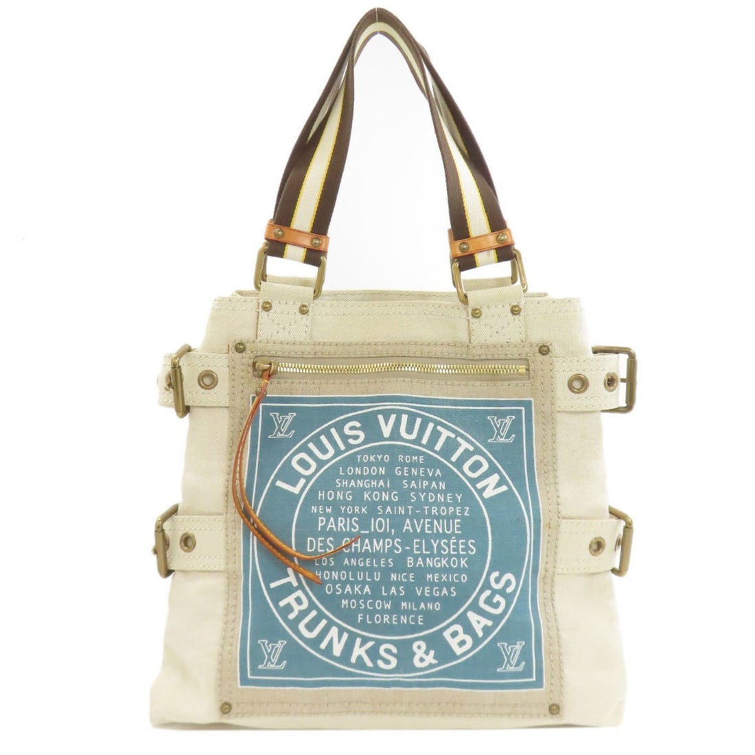 Louis Vuitton M95114 Cruise Line Globe Shopper MM Tote Bag, Canvas, Women's LOUIS VUITTON: --- Catalog ---Category: SizeSize (HxWxD): 33cm x 36cm x 8cm / 12.99'' x 14.17'' x 3.14''Category: DesignType: Tote bagColor: Beige, BlueGender: WomenMaterial: Canvas Category: GeneralBrand: Louis Vui