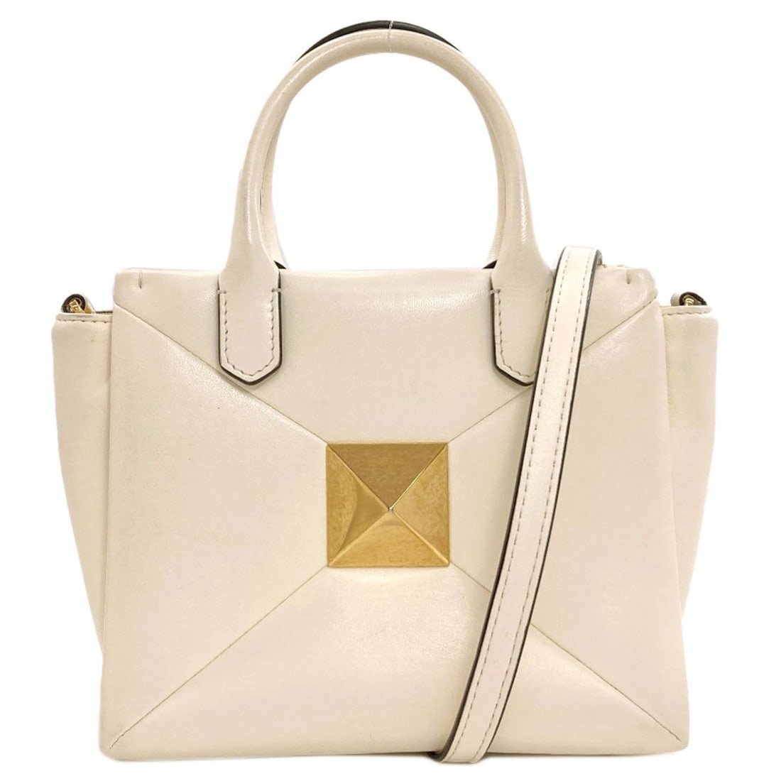 Valentino One Stud 2-Way Handbag Leather Women's VALENTINO (1 of 20)