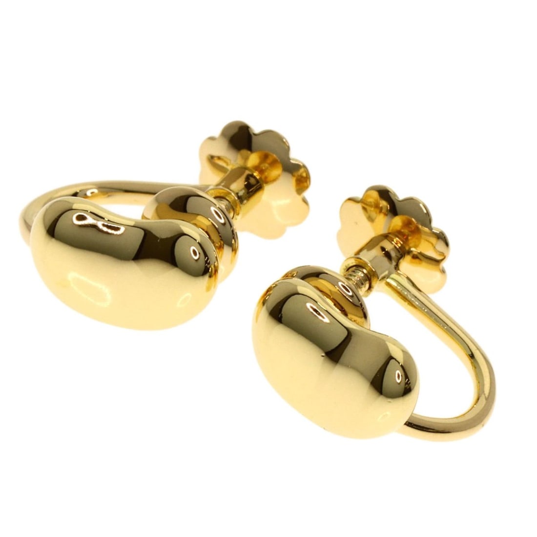 Tiffany Bean Earrings, 18K Yellow Gold, Women's, TIFFANY&Co. (1 of 11)