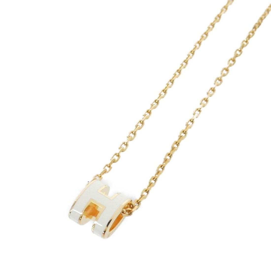 Hermes Pop H MINI 147992F Necklace: --- Catalog ---Category: SizePendant Size: 10mm x 6mm / 0.39'' x 0.23''Neck Circumference: 40 cm / 15.74''Category: DesignColor: WhiteGender: WomenNecklace Type: NecklaceCategory: GeneralLine: Pop