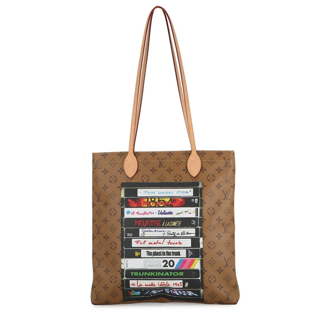 Louis Vuitton Monogram Reverse Video Print Carry-It Tote Bag M45198 LOUIS VUITTON Handbag Women's: --- Catalog ---Category: SizeSize (HxWxD): 38cm x 36.5cm x 4cm / 14.96'' x 14.37'' x 1.57''Category: DesignType: Handbag, Tote bagColor: Brown, Monogram Reverse, NoirGender: WomenMaterial: Monogram Re