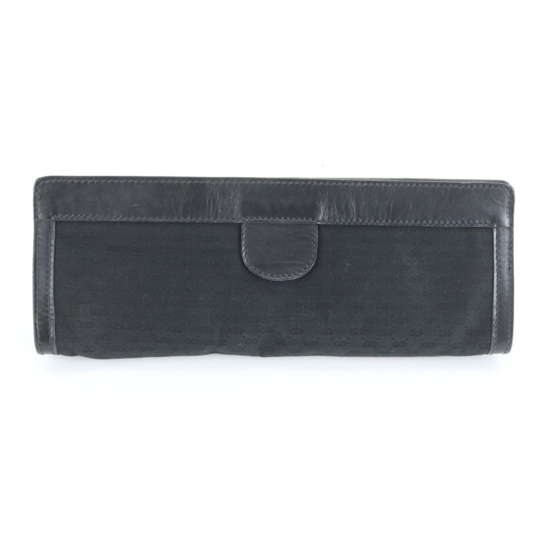 Gucci Micro GG Canvas Leather Clutch Bag Handbag Second Pouch for Women: --- Catalog ---Category: SizeSize (HxWxD): 12cm x 32cm x 5cm / 4.72'' x 12.59'' x 1.96''Category: DesignType: Clutch bag, Handbag, PouchColor: BlackGender: WomenMaterial: Leather , Canvas Category: Ge