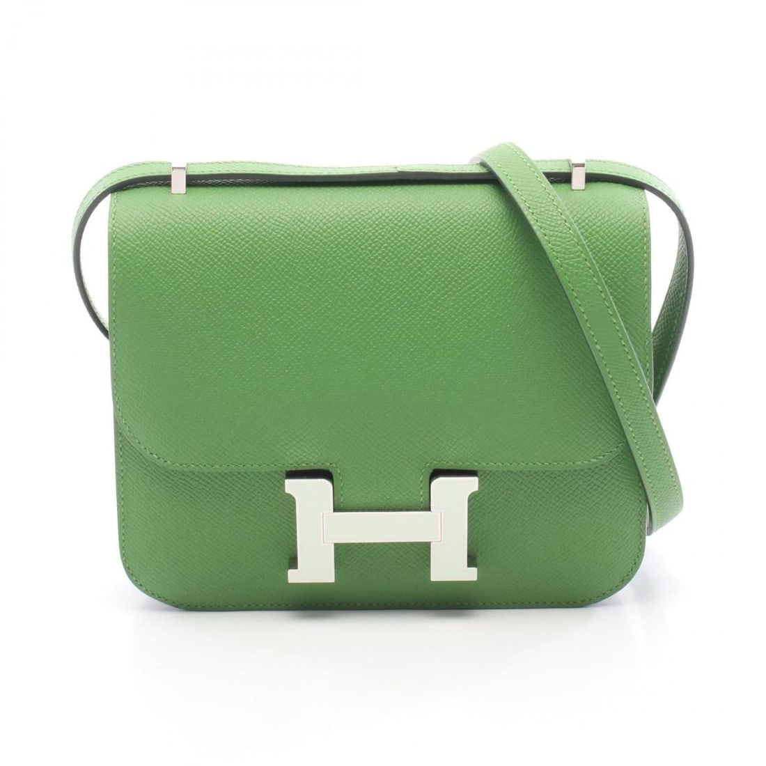 Hermes Constance 3 Mini Miroir Shoulder Bag/Handbag, Leather, Calfskin (Cowhide), Veau Epsom,: --- Catalog ---Category: SizeSize (HxWxD): 15cm x 18cm x 3cm / 5.9'' x 7.08'' x 1.18''Category: DesignType: Handbag, Shoulder bagColor: GreenGender: WomenMaterial: Epsom leather , Leather Leather/Fur