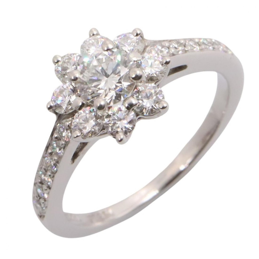 Tiffany & Co. Diamond Ring, Platinum (Pt950), Women's, Silver/Clear Tone (1 of 8)