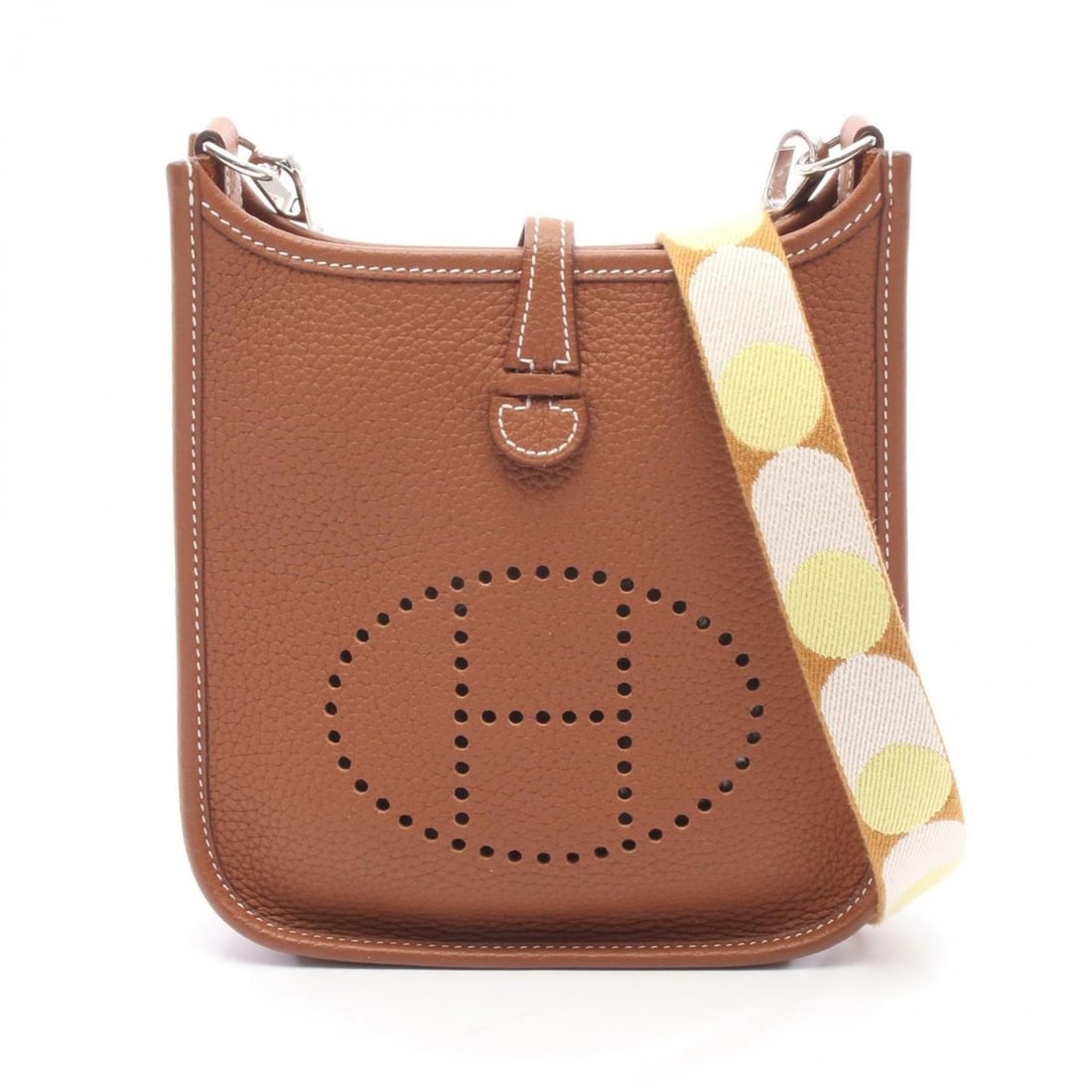 Hermes Evelyne TPM Shoulder Bag/Handbag, Leather, Taurillon Clemence, Brown Tone: --- Catalog ---Category: SizeSize (HxWxD): 18cm x 16.5cm x 5.5cm / 7.08'' x 6.49'' x 2.16''Category: DesignType: Shoulder bagColor: BrownGender: WomenMaterial: Taurillon clemence leather Category: Gen