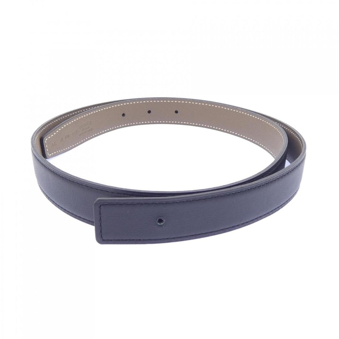 Hermes HERMES 24mm Reversible Belt: --- Catalog ---Category: SizeLength: 82cm - 87cm / 32.28'' - 34.25''Category: DesignType: Standard beltColor: Beige, BlackGender: WomenCategory: GeneralBrand: Hermes--- Item List ---Section: Condition