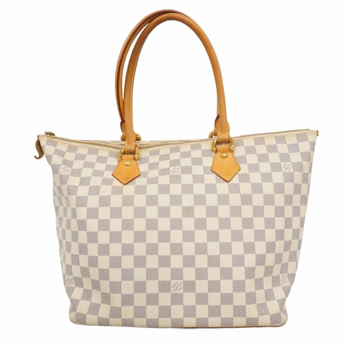 Louis Vuitton Damier Azur Saleya MM Tote Bag N51185 White Women's P2544403 (1 of 19)