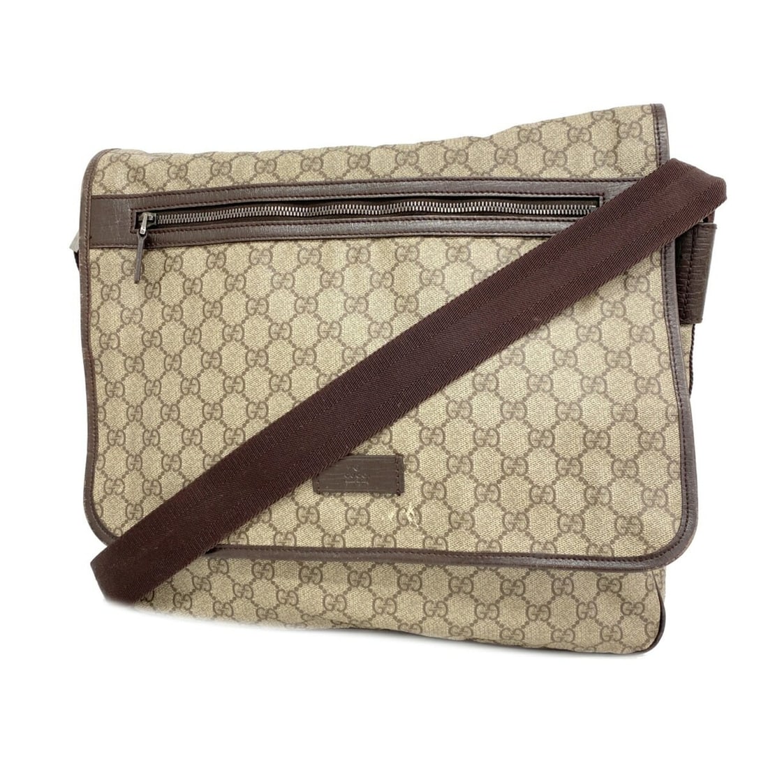 Gucci Shoulder Bag GG Canvas 189748 Brown Men's Women's P2543426: --- Catalog ---Category: SizeSize (HxWxD): 36.5cm x 36cm x 9cm / 14.37'' x 14.17'' x 3.54''Category: DesignType: Shoulder bagColor: BrownGender: Men,WomenMaterial: Canvas Hardware Color: SilverCategor