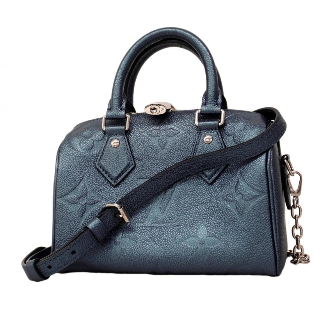 Louis Vuitton Monogram Empreinte Speedy Bandoulière 20 Handbag M58958 Blue 2-way bag for women: --- Catalog ---Category: SizeSize (HxWxD): 13.5cm x 20cm x 11cm / 5.31'' x 7.87'' x 4.33''Category: DesignType: HandbagColor: BlueGender: WomenCategory: GeneralMPN: M58958Brand: Louis Vuitton--- Item