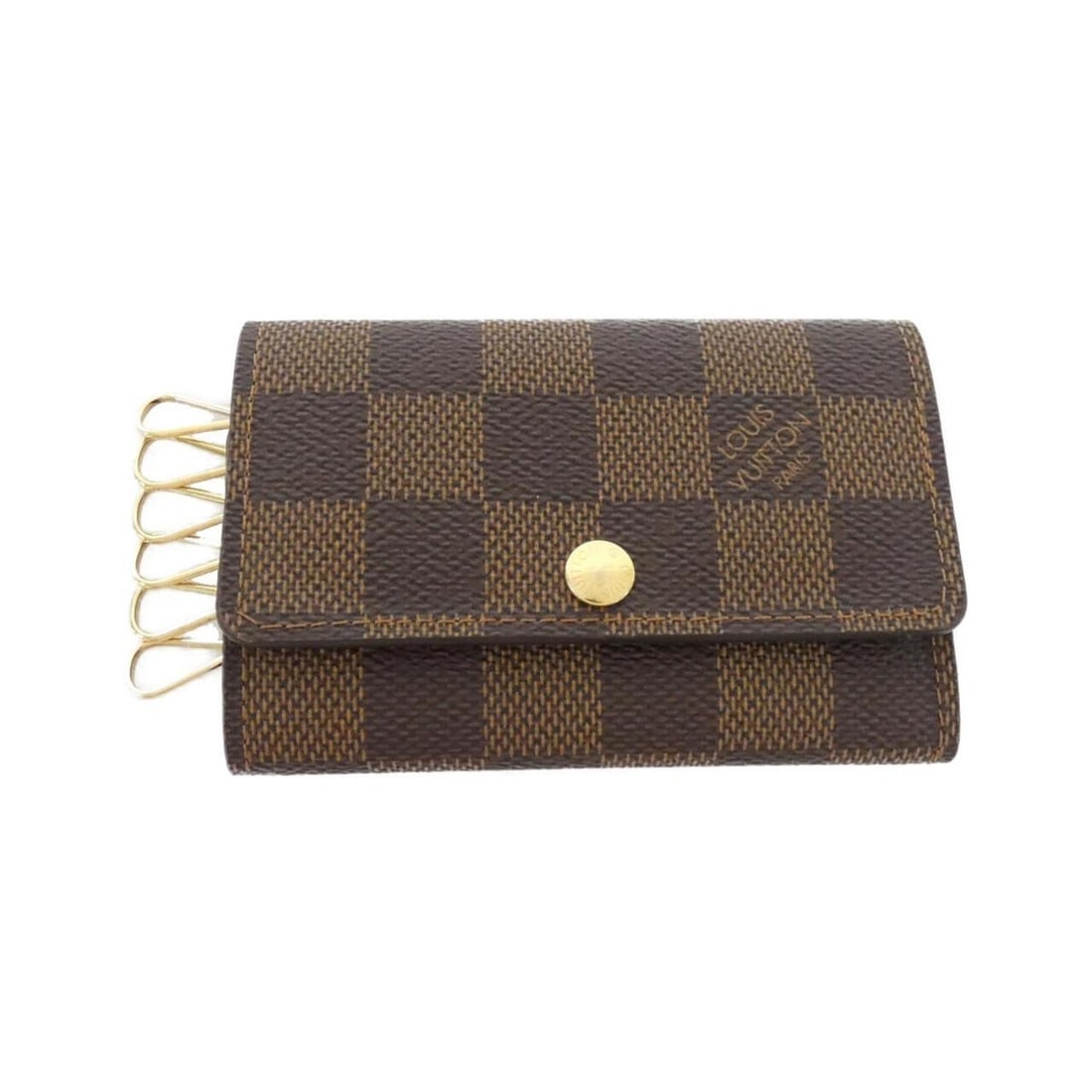 Louis Vuitton Damier Multicles N62630 Key Case: --- Catalog ---Category: DesignType: KeycaseColor: Damier Canvas, EbeneGender: Women,MenMaterial: Coated canvas Category: GeneralMPN: N62630Brand: Louis VuittonCategory: Physical PropertiesSize (HxWxD