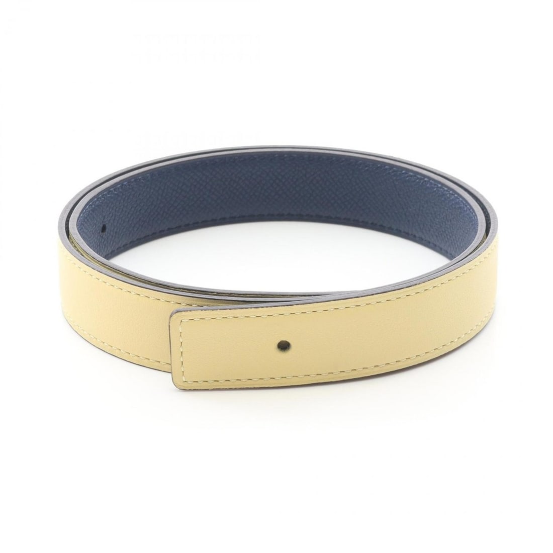 Hermes HERMES Belt Clothing Leather Veau Swift Epsom Women's Yellow Navy: --- Catalog ---Category: SizeLength: 62cm - 67cm / 24.4'' - 26.37''Category: DesignType: Standard beltColor: Navy, YellowGender: WomenLeather/Fur Type: Epsom leather, Swift leatherMaterial (Strap): Le