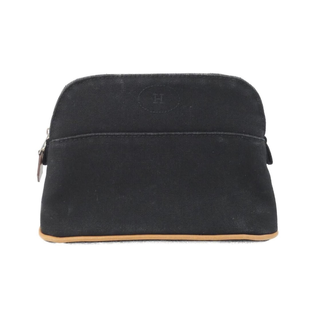 Hermes Bolide Mini 103773M Handbag Pouch: --- Catalog ---Category: SizeSize (HxWxD): 14cm x 20cm x 6cm / 5.51'' x 7.87'' x 2.36''Category: DesignType: Handbag, PouchColor: BlackGender: Women,MenMaterial: Canvas Category: GeneralMPN: 103773MBr