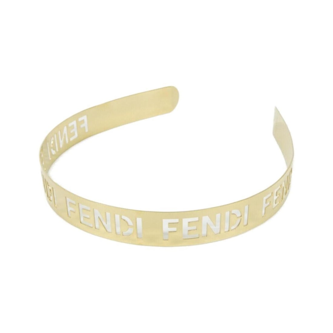 Fendi 8AH080 B08 Headband: --- Catalog ---Category: SizeSize (LxW): 1.8cm / 0.7''Category: DesignType: Alice bandColor: GoldGender: WomenCategory: GeneralMPN: 8AH080 B08Brand: Fendi--- Item List ---Section: ConditionRanking: Ra