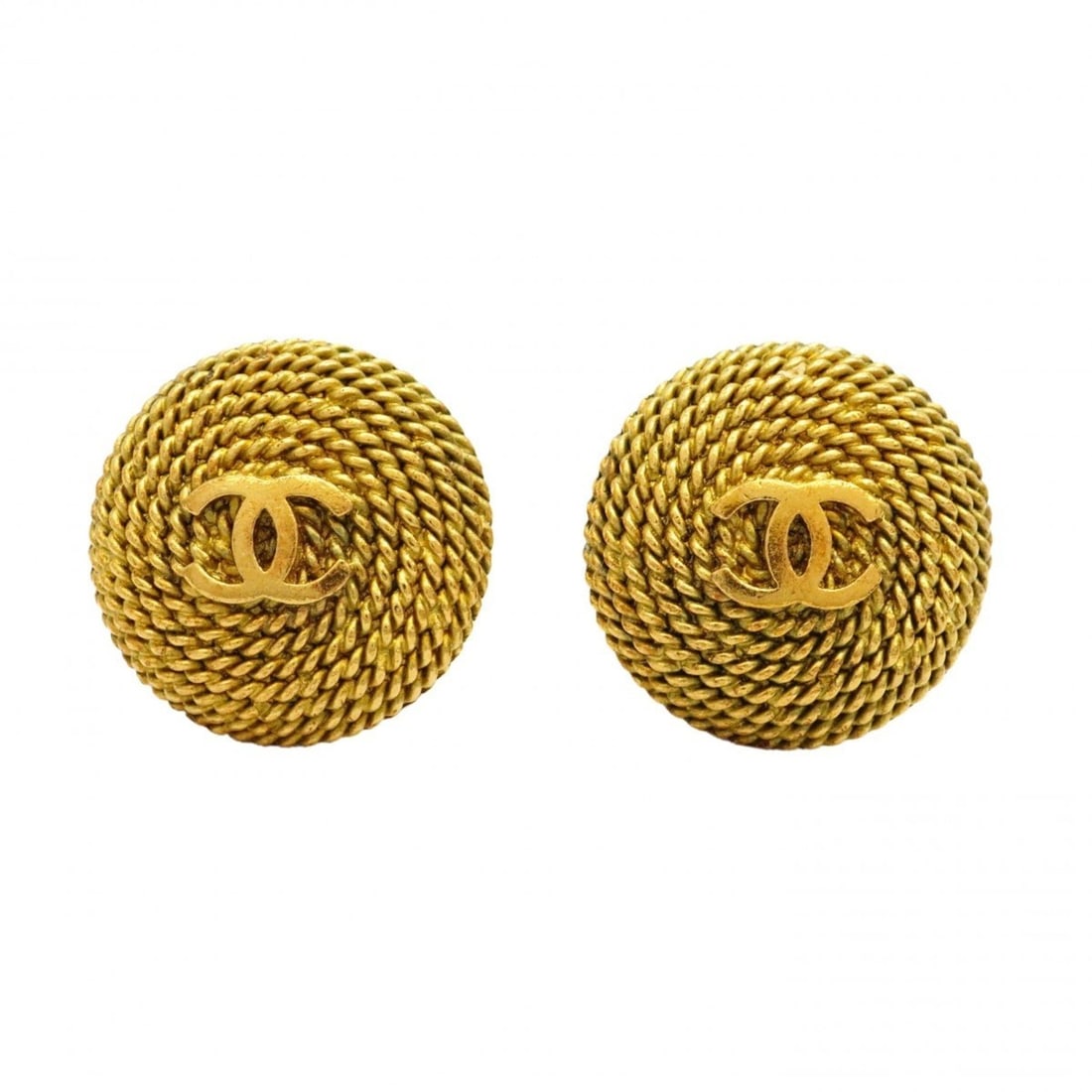 Chanel Earrings, Coco Mark Circle, GP Plated Gold, Women's: --- Catalog ---Category: SizeSize (HxWxD): 25.20mm x 25.30mm / 0.99'' x 1.00''Category: DesignType: Clip earringsColor: GoldGender: WomenMaterial: Gold platingCategory: GeneralBrand: Chanel--- Item Li