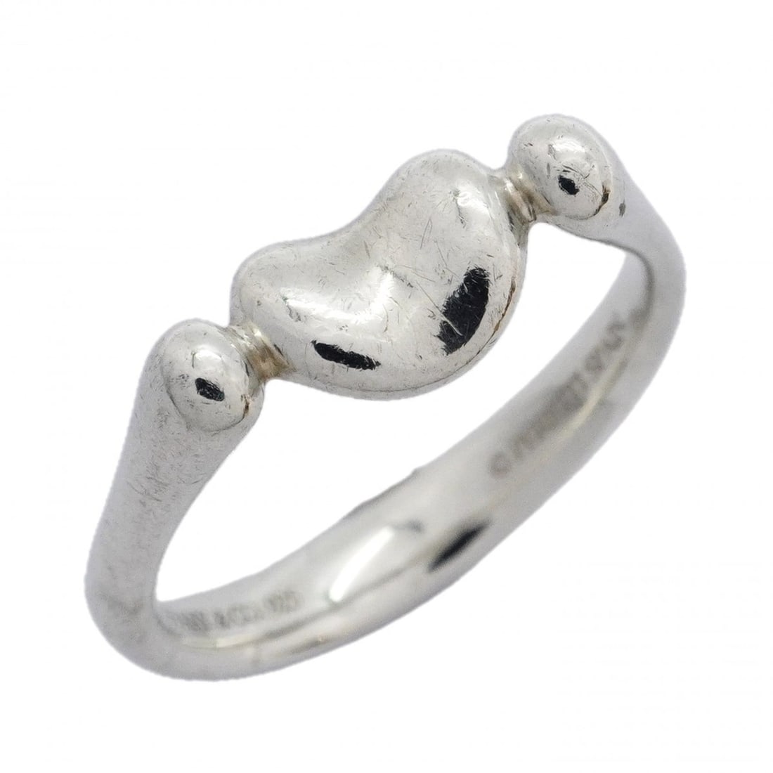 Tiffany & Co. Bean Ring, Sterling Silver 925, Size 12, Women's: --- Catalog ---Category: SizeJP Size: 12US Size: 6.5Category: DesignType: Band ringGender: WomenMaterial: Silver 925Category: GeneralBrand: Tiffany--- Item List ---Section: ConditionRanking: Rank AB U