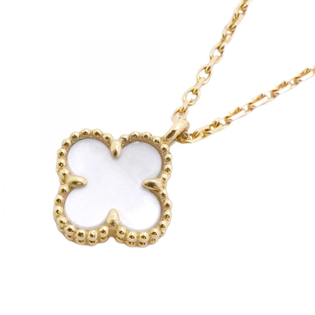 Van Cleef & Arpels Sweet Alhambra Necklace, 18K Yellow Gold, Mother-of-Pearl, Ladies' (1 of 19)