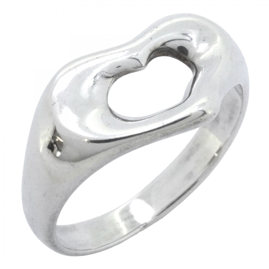 Tiffany & Co. Heart Ring, Sterling Silver 925, Size 10, Women's: --- Catalog ---Category: SizeJP Size: 10US Size: 5.5Category: DesignType: Band ringGender: WomenMaterial: Silver 925Category: GeneralBrand: Tiffany--- Item List ---Section: ConditionRanking: Rank AB U