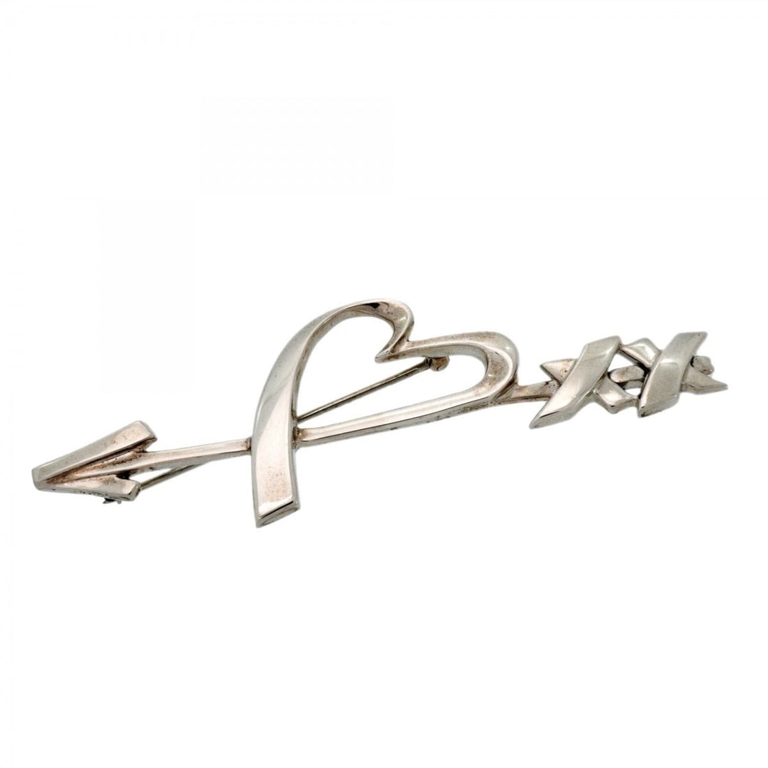 Tiffany & Co. Heart Arrow Brooch, Sterling Silver 925, Women's: --- Catalog ---Category: SizeSize (HxWxD): 2.4cm x 7.78cm / 0.94'' x 3.06''Category: DesignType: BroochGender: WomenMaterial: Silver 925Category: GeneralBrand: Tiffany--- Item List ---Section: Conditi