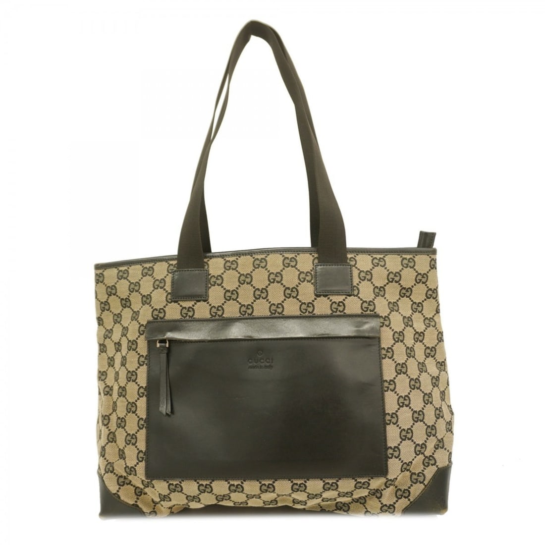 Gucci GG Canvas Tote Bag 019 0426 Black Beige Women's: --- Catalog ---Category: SizeSize (HxWxD): 28cm x 37cm x 13cm / 11.02'' x 14.56'' x 5.11''Category: DesignType: Tote bagColor: Beige, BlackGender: WomenMaterial: Canvas Hardware Color: SilverCategory: