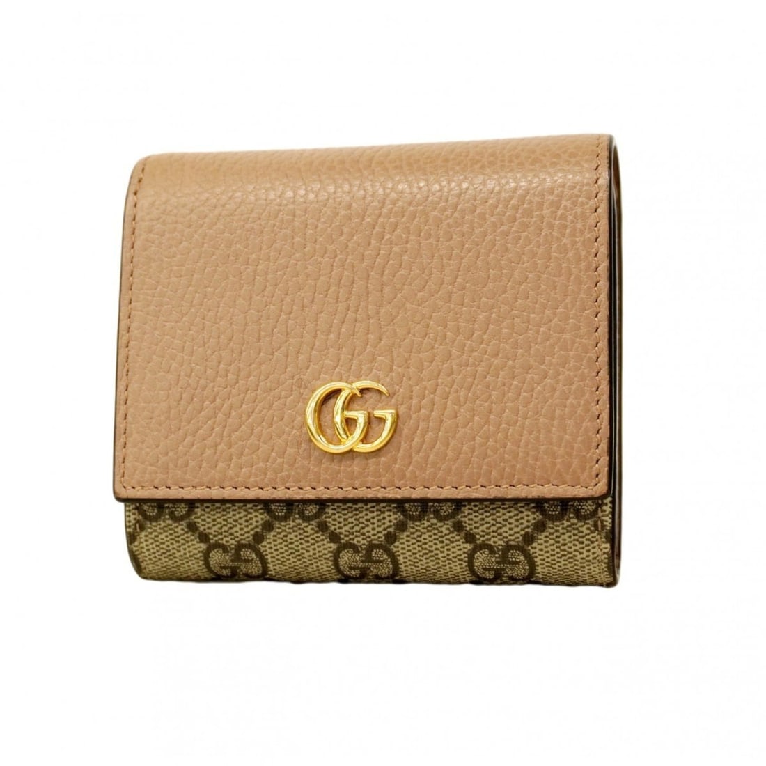 Gucci GG Marmont Supreme wallet, 598587, leather, brown.: --- Catalog ---Category: SizeSize (HxWxD): 10.5cm x 11cm x 4cm / 4.13'' x 4.33'' x 1.57''Category: DesignType: Wallet (bi-fold)Color: BrownGender: WomenMaterial: Leather , PVC Category: GeneralMPN: 59