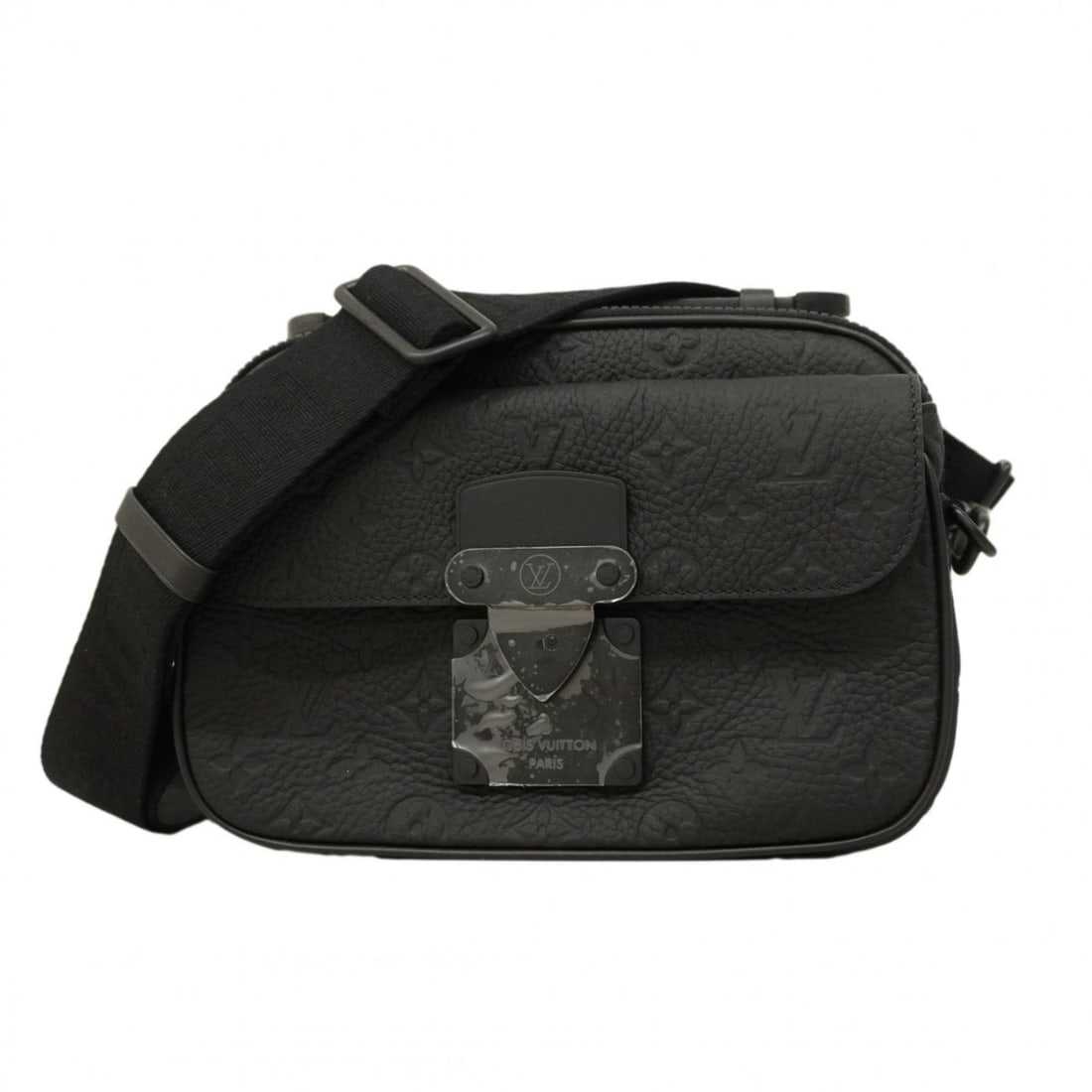 Louis Vuitton Taurillon Leather S-Lock Handbag M58489 Black 2-way Bag for Men: --- Catalog ---Category: SizeSize (HxWxD): 17cm x 24cm x 9cm / 6.69'' x 9.44'' x 3.54''Category: DesignType: HandbagColor: BlackGender: MenCategory: GeneralMPN: M58489Brand: Louis Vuitton--- Item List