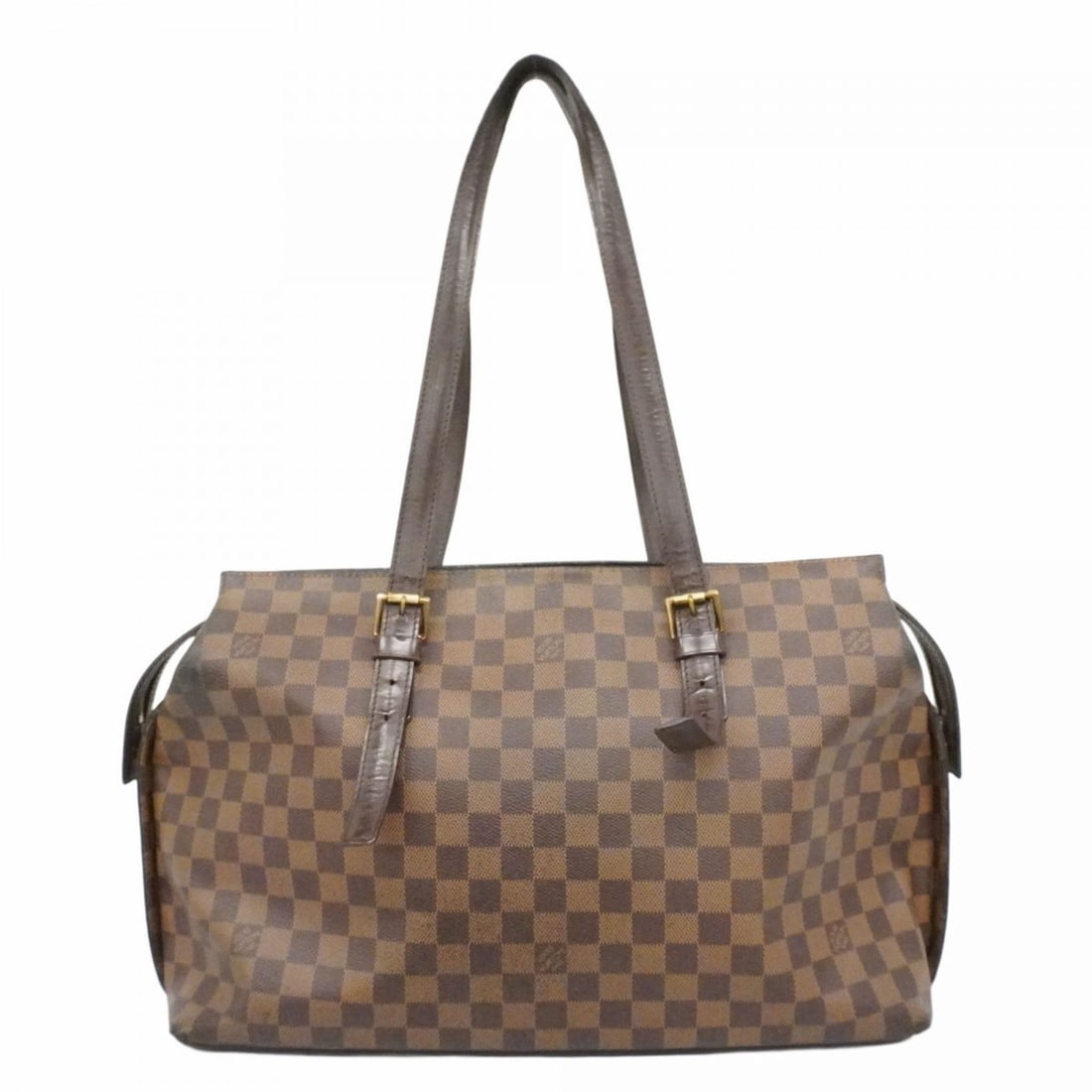 Louis Vuitton Damier Chelsea Tote Bag N51119 Ebene (Women's): --- Catalog ---Category: SizeSize (HxWxD): 28cm x 41cm x 14.5cm / 11.02'' x 16.14'' x 5.7''Category: DesignType: Tote bagColor: EbeneGender: WomenCategory: GeneralMPN: N51119Brand: Louis Vuitton--- It