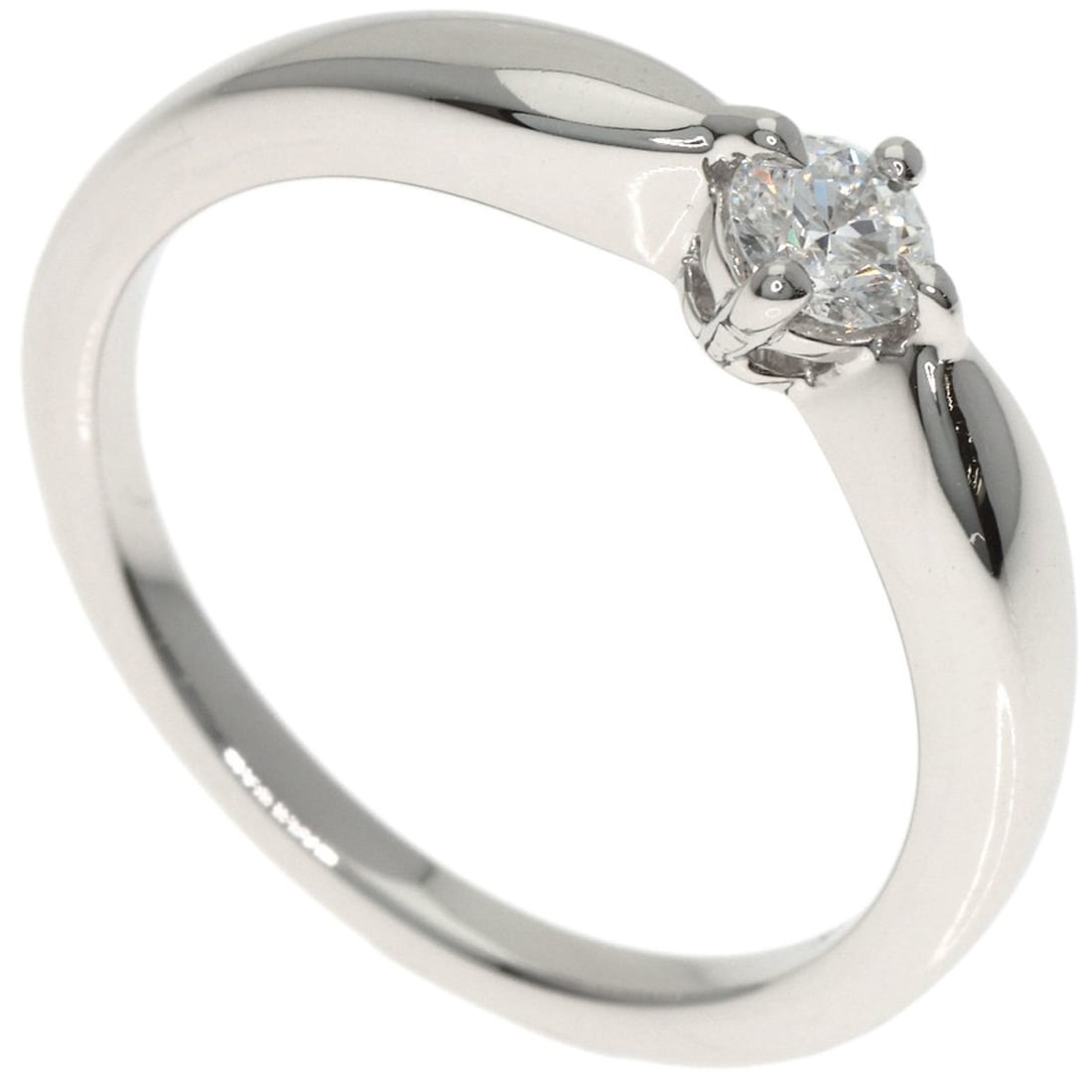 Bulgari Dedicata Diamond Ring, Platinum PT950, Women's BVLGARI: --- Catalog ---Category: SizeJP Size: 10.5US Size: 5.5Category: DesignType: Band ringStone: DiamondGender: WomenMaterial: Platinum 950Category: GeneralBrand: Bvlgari--- Item List ---Section: Condition