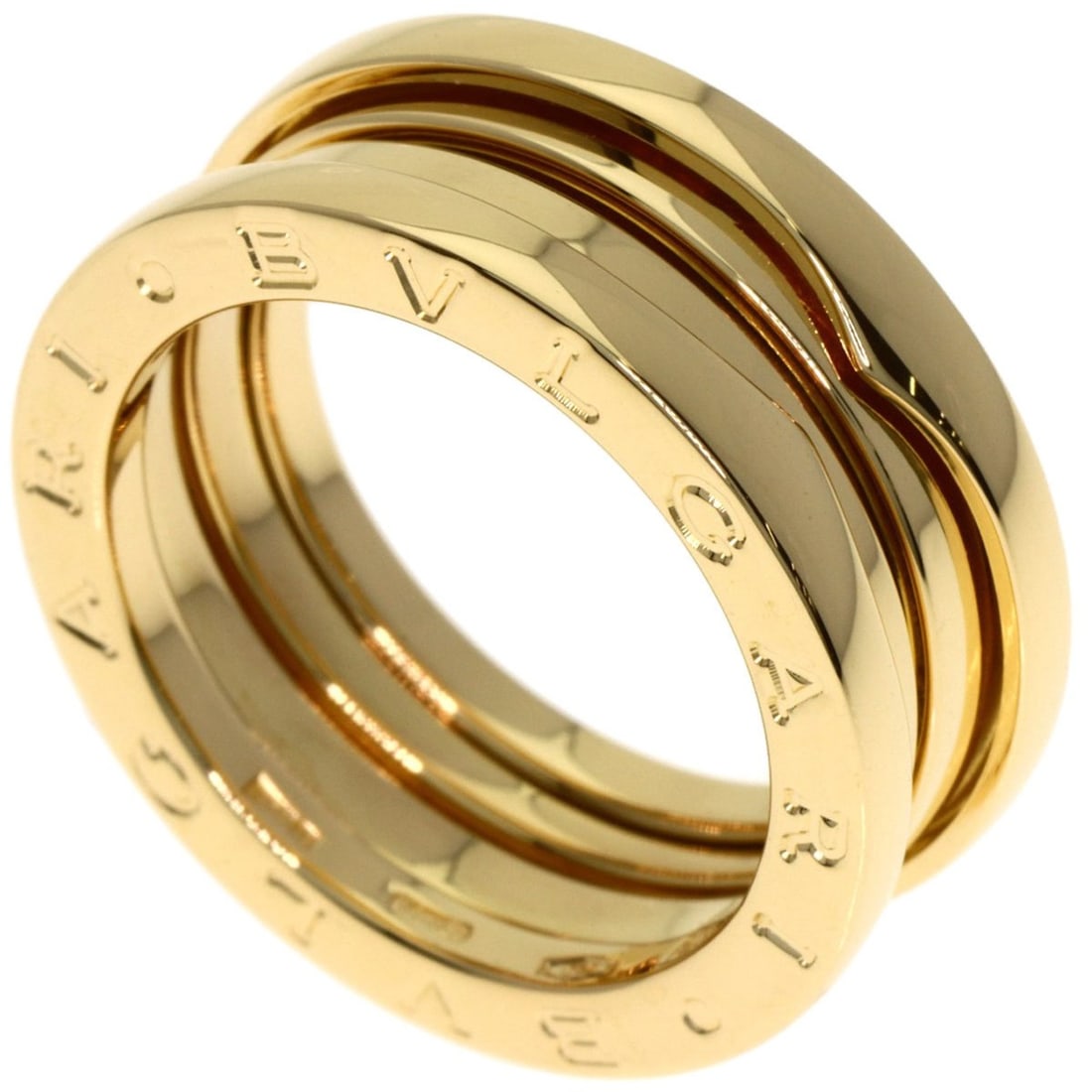 BVLGARI B-zero1 2-band ring #52, 18K yellow gold, women's.: --- Catalog ---Category: SizeJP Size: 12US Size: 6.5Category: DesignType: Band ringGender: WomenMaterial: Yellow gold (18K)Category: GeneralBrand: Bvlgari--- Item List ---Section: ConditionRanking: Ra