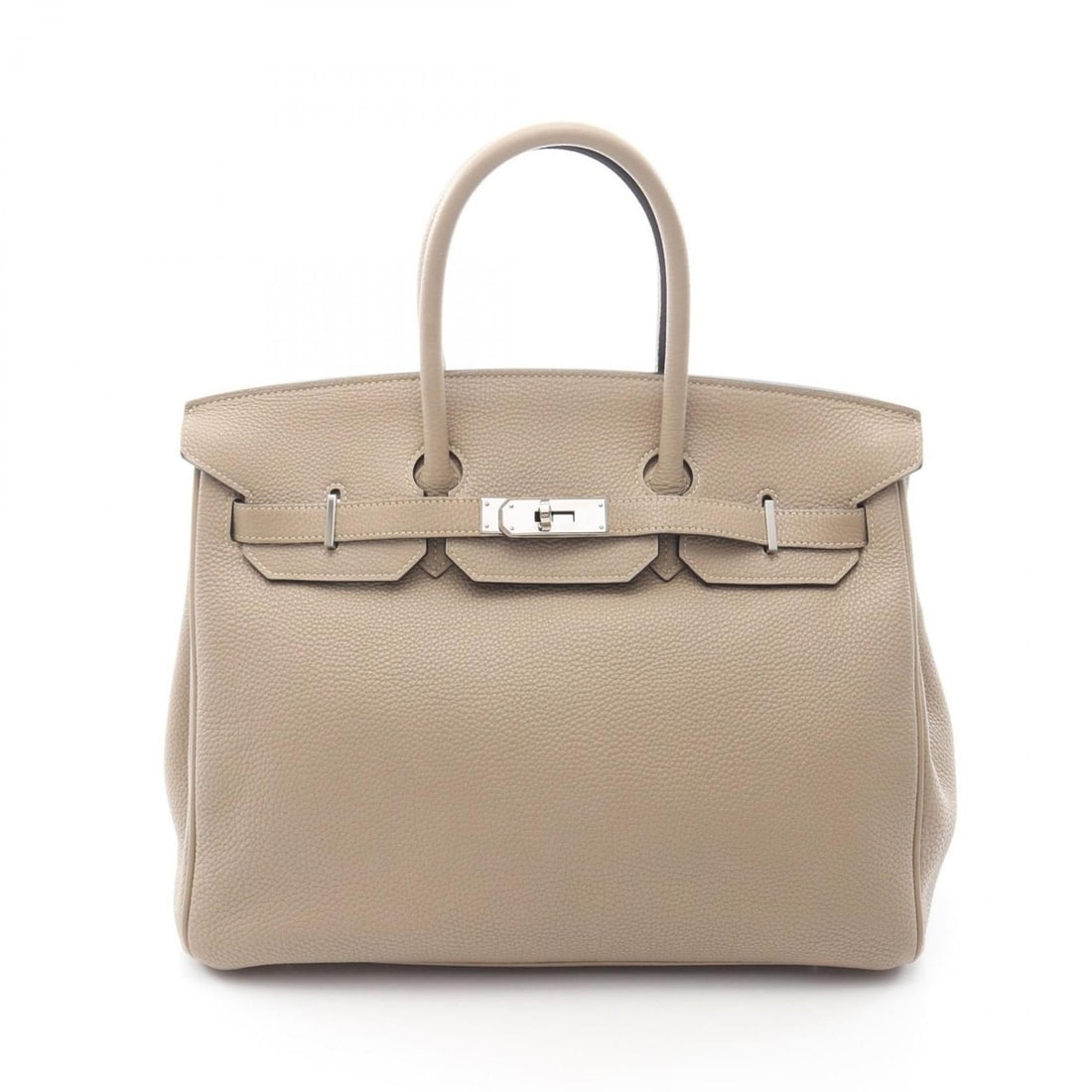 Hermes Birkin 35 Handbag, Leather, Togo Women's, Beige: --- Catalog ---Category: SizeSize (HxWxD): 28cm x 35cm x 18cm / 11.02'' x 13.77'' x 7.08''Category: DesignType: HandbagColor: Beige, Gris TourterelleGender: WomenMaterial: Togo leather , Leather Categ