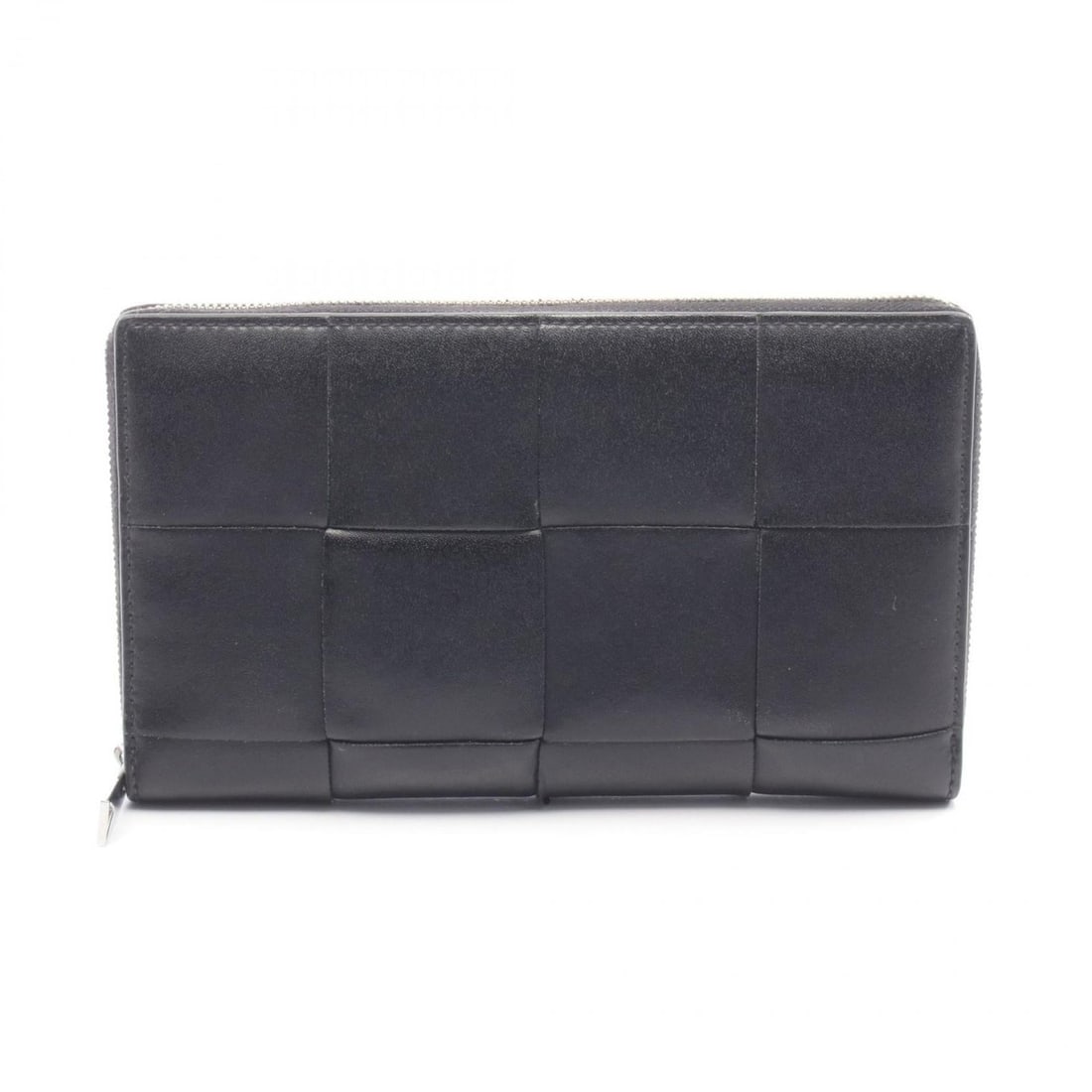 Bottega Veneta Cassette Zip-Around Wallet Maxi Intrecciato Round Long Leather Men's Black 649607 (1 of 15)