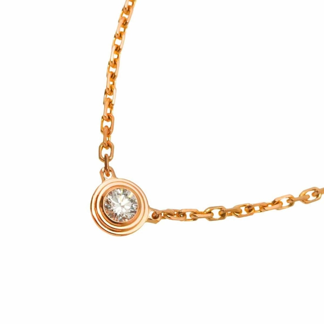 Cartier d'Amour Diamond Necklace XS 41cm 18K PG Pink Gold 750 Diamants: --- Catalog ---Category: SizePendant Size: 3.7mm x 3.7mm / 0.14'' x 0.14''Neck Circumference: 41 cm / 16.14''Category: DesignColor: GoldGender: WomenMaterial: Pink gold (18K)Necklace Type: NecklaceCat