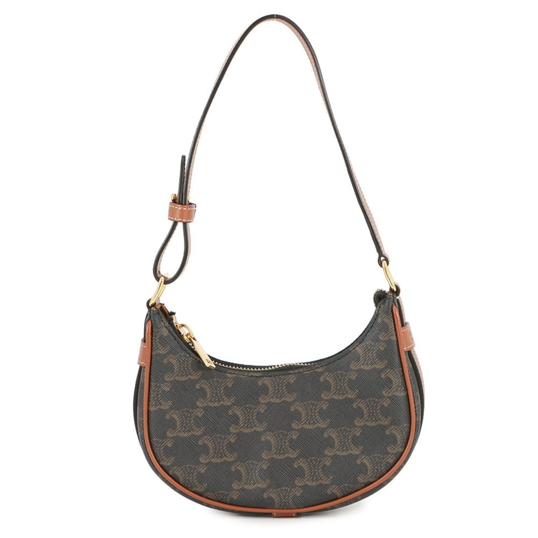 Celine Triomphe Ava Mini Leather Handbag 10I602DS1 CELINE Shoulder Bag: --- Catalog ---Category: SizeWeight: 140g / 4.93oz.Size (HxWxD): 8cm x 17.5cm x 5cm / 3.14'' x 6.88'' x 1.96''Category: DesignType: Handbag, Shoulder bagGender: WomenClosure: ZipperMaterial: Leather ,