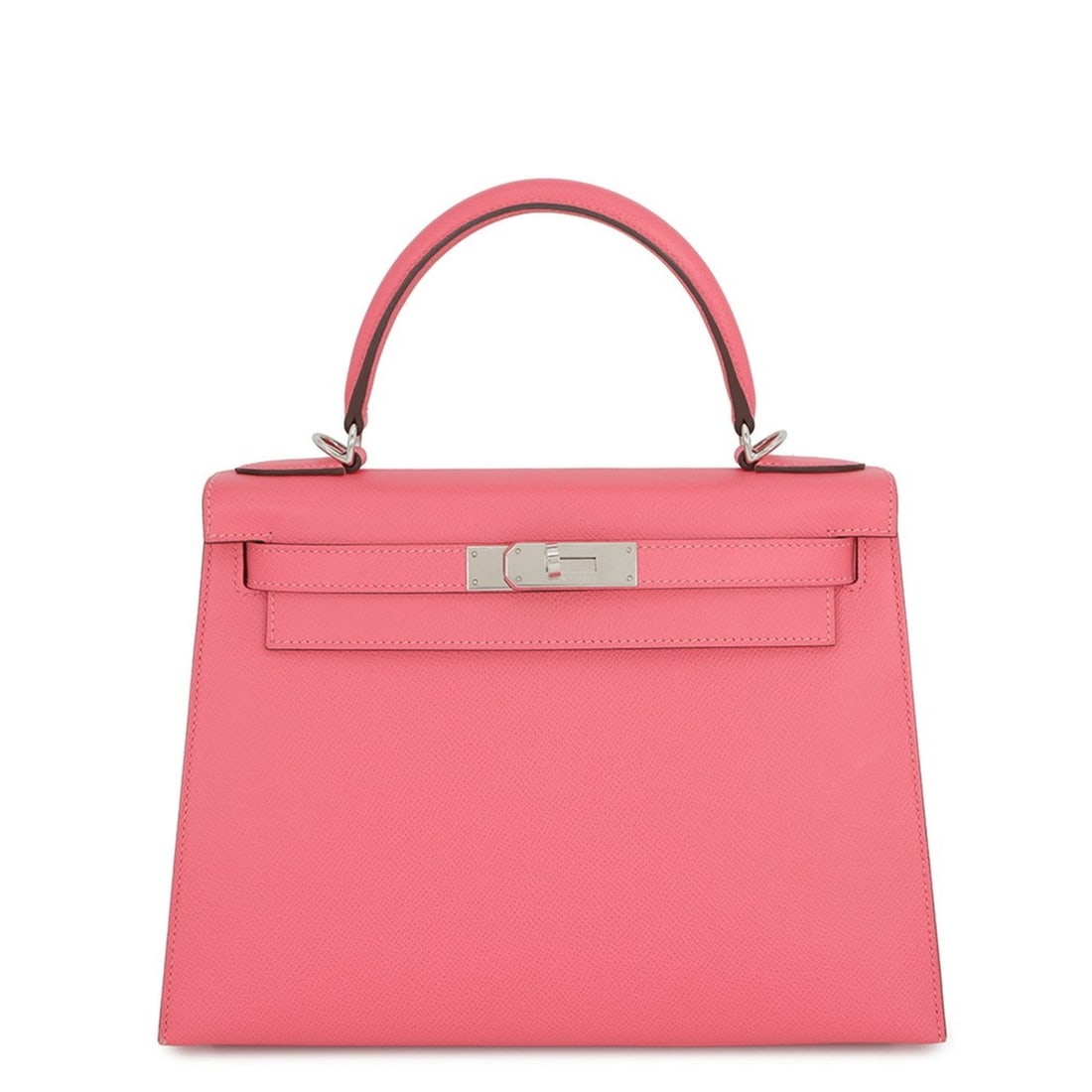 Hermes Kelly 28 Handbag, Sellier, Rose Azalee, Epsom Leather, D Stamp, 2-way Shoulder Bag. Kelly,: --- Catalog ---Category: SizeWeight: 810g / 1.78lb.Size (HxWxD): 20cm x 28cm x 12cm / 7.87'' x 11.02'' x 4.72''Strap Length: 90cm / 35.43''Category: DesignType: HandbagColor: Rose azaleeGender: WomenM