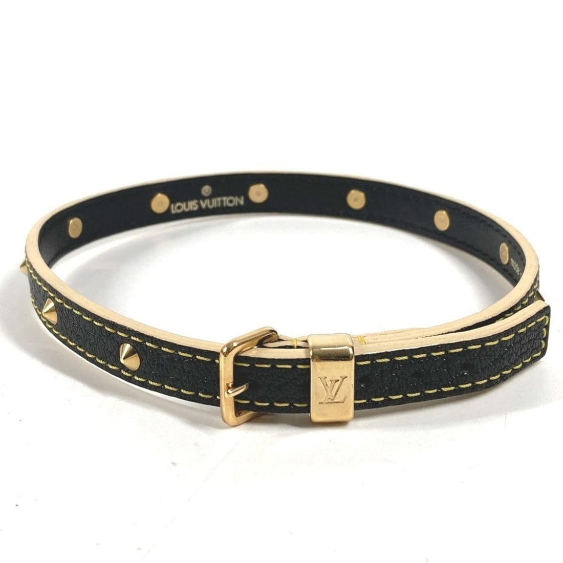 LOUIS VUITTON M91844 Suhali Bracelet Double Tour Accessory Leather Men's Women's Black: --- Catalog ---Category: SizeWidth: 1.1cm / 0.43''Total Length: 40.5cm / 15.94''Category: DesignType: Charm braceletColor: BlackGender: Men,Women,UnisexMaterial: LeatherLeather/Fur Type: Suhali leathe