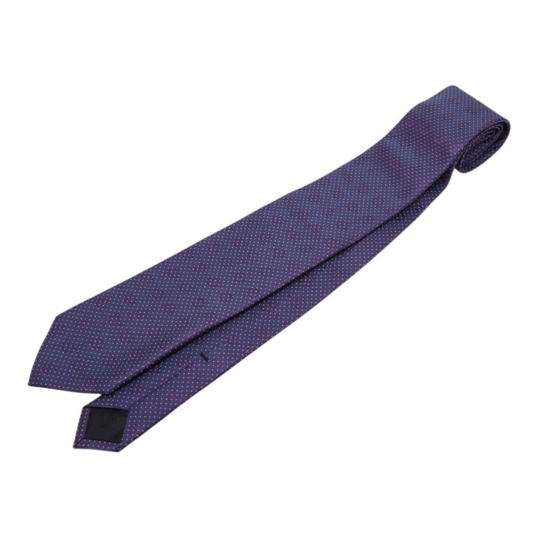 Gucci GG pattern polka dot tie, purple silk, men's.: --- Catalog ---Category: SizeWidth: 8cm / 3.14''Total Length: 147cm / 57.87''Category: DesignType: CravatColor: PurpleGender: MenMaterial: Silk Category: GeneralBrand: Gucci--- Item List ---Section: C