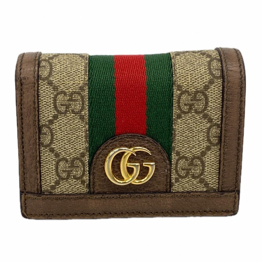 Gucci Ophidia Wallet 523155 Beige Brown Women's: --- Catalog ---Category: SizeSize (HxWxD): 8.5cm x 11cm x 2cm / 3.34'' x 4.33'' x 0.78''Category: DesignType: Wallet (bi-fold)Color: Beige, BrownGender: WomenMaterial: PVC Category: GeneralMPN: 523155