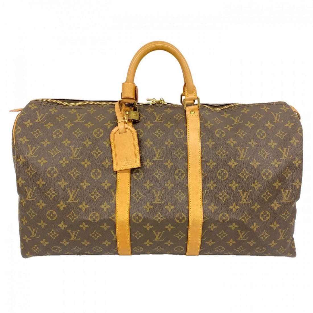 Louis Vuitton Bags - Boston Monogram Keepall 55 M41424 Brown Men's & Women's: --- Catalog ---Category: SizeSize (HxWxD): 30.5cm x 55.5cm x 25cm / 12'' x 21.85'' x 9.84''Category: DesignType: Boston bagColor: BrownGender: Men,WomenCategory: GeneralMPN: M41424Brand: Louis Vuitton
