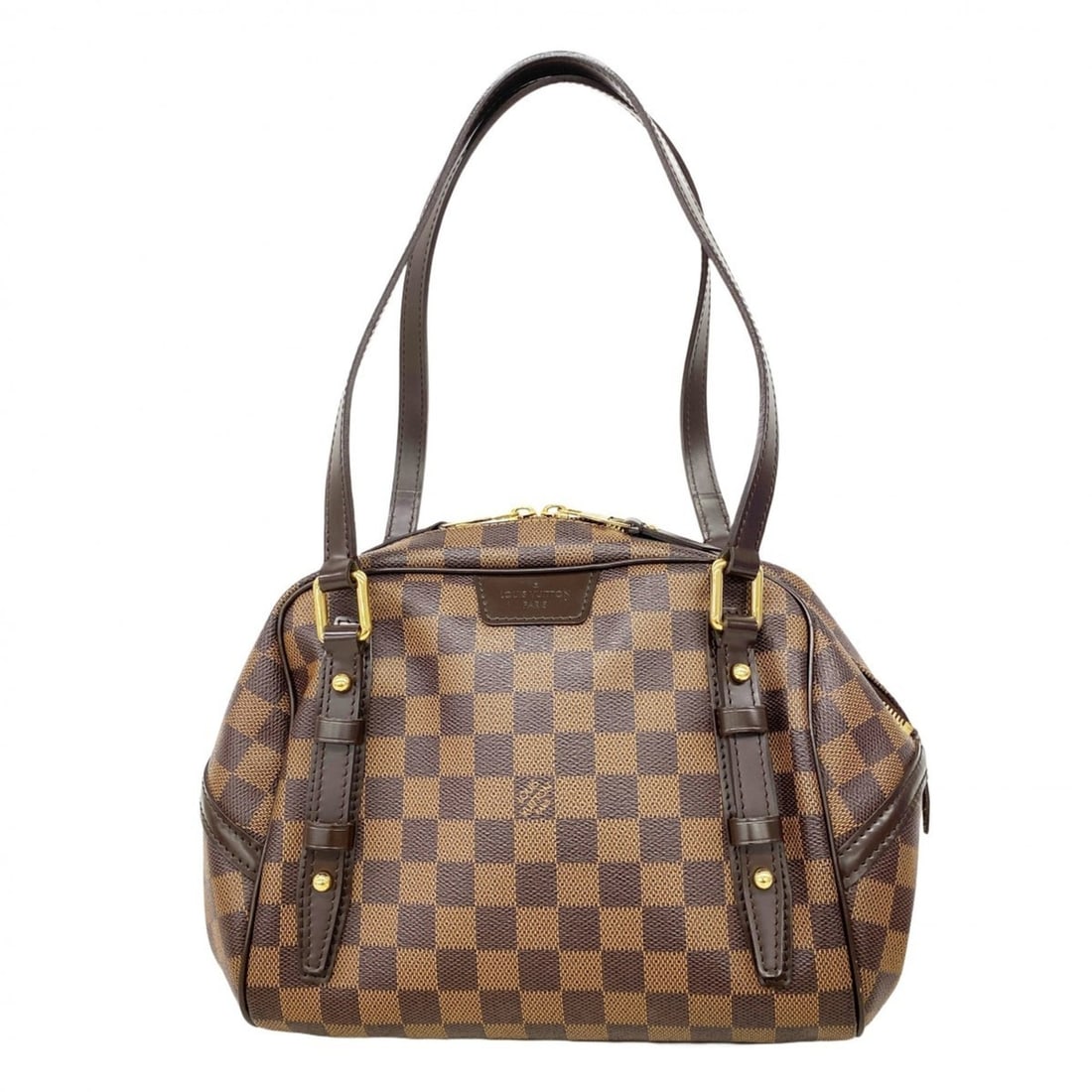 Louis Vuitton Damier Rivington PM Shoulder Bag N41157 Ebene (Women's): --- Catalog ---Category: SizeSize (HxWxD): 21cm x 28cm x 16cm / 8.26'' x 11.02'' x 6.29''Category: DesignType: Shoulder bagColor: EbeneGender: WomenCategory: GeneralMPN: N41157Brand: Louis Vuitton---