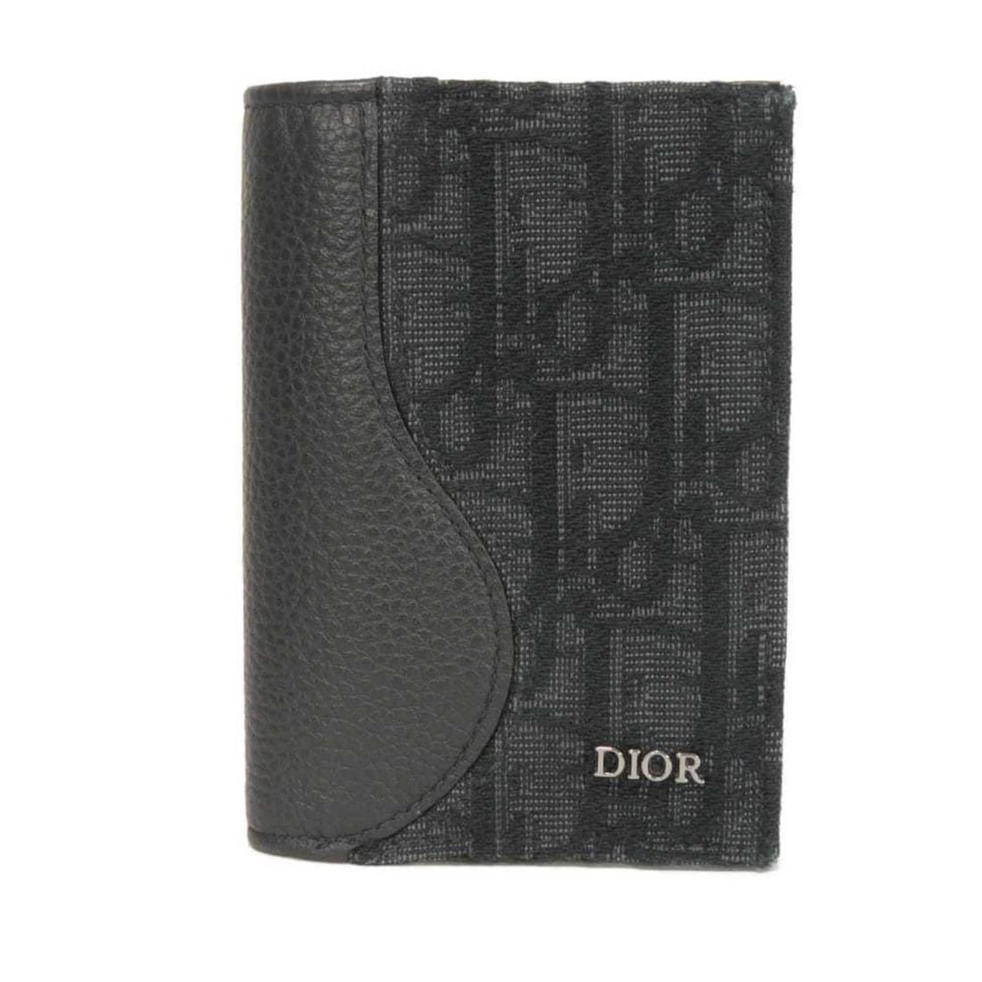 Dior Saddle Vertical Card Case with Logo, Metal, Oblique Jacquard, Black, 2ADCH169YKS_H03E, Men's: --- Catalog ---Category: DesignType: Card caseColor: BlackGender: WomenMaterial: Canvas , Leather Leather/Fur Type: CalfskinCategory: GeneralMPN: 2ADCH169YKS_H03EBrand: Christian DiorCategory: Physica