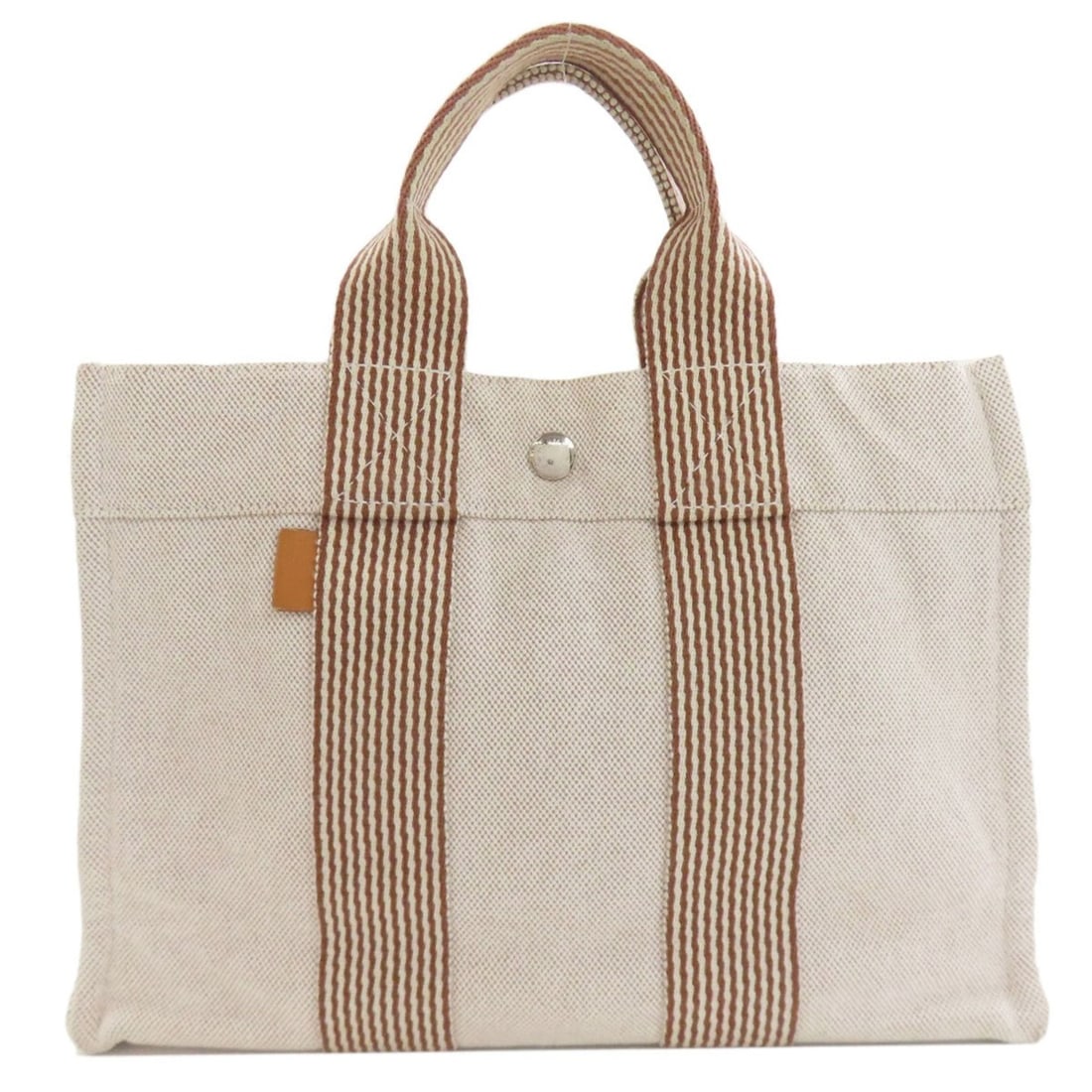 Hermes New Fourre-Tout PM Handbag, Canvas, Women's HERMES: --- Catalog ---Category: SizeSize (HxWxD): 21cm x 29.5cm x 8cm / 8.26'' x 11.61'' x 3.14''Category: DesignType: HandbagColor: BeigeGender: WomenMaterial: Canvas Category: GeneralBrand: Hermes--- Item