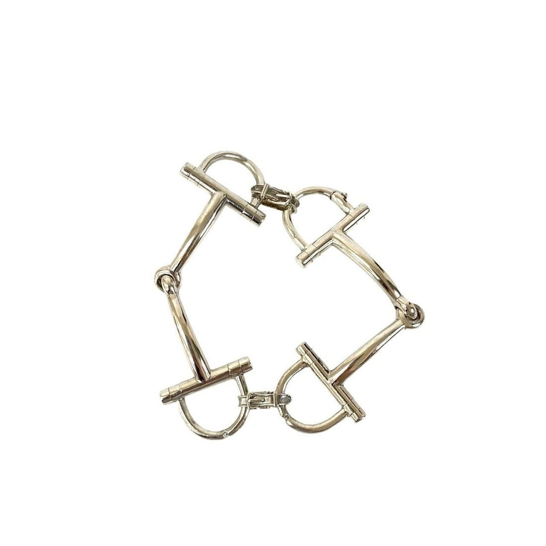 HERMES Horsebit Belt, Sterling Silver 925 Bracelet Bangle, 71026: --- Catalog ---Category: PackNumber in Pack: 1Category: SizeTotal Length: 18.5cm / 7.28''Category: DesignType: Charm braceletColor: SilverGender: Women,MenMaterial: Silver 925Category: GeneralBrand: H