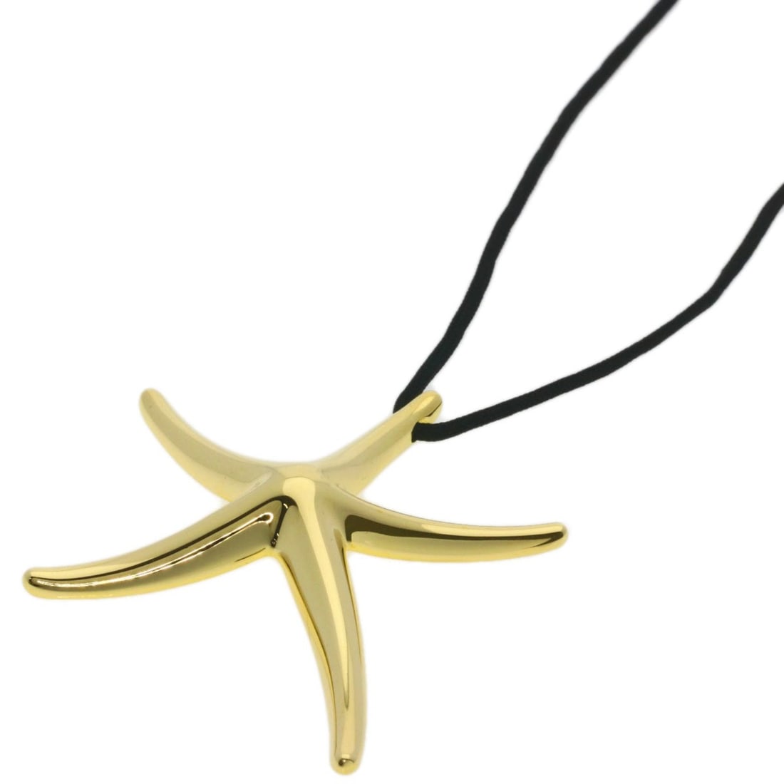 Tiffany & Co. Starfish Necklace, 18K Yellow Gold, Women's.: --- Catalog ---Category: SizeWeight: 10.8g / 0.38oz.Pendant Size: 50.3mm x 54.3mm / 1.98'' x 2.13''Neck Circumference: 52 cm / 20.47''Category: DesignColor: YellowMetal: GoldGender: WomenMetal Purity: