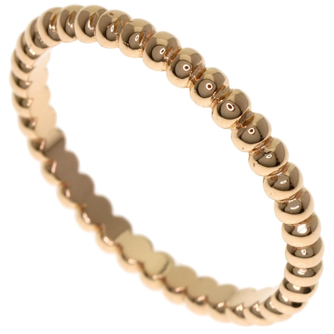 Van Cleef & Arpels Perlee #53 Ring, 18K Pink Gold, Women's.: --- Catalog ---Category: SizeWidth: 2mm / 0.08''Weight: 2g / 0.07oz.JP Size: 13US Size: 6.5Category: DesignType: Band ringColor: PinkMetal: GoldGender: WomenMetal Purity: 18KCategory: GeneralLine: Per
