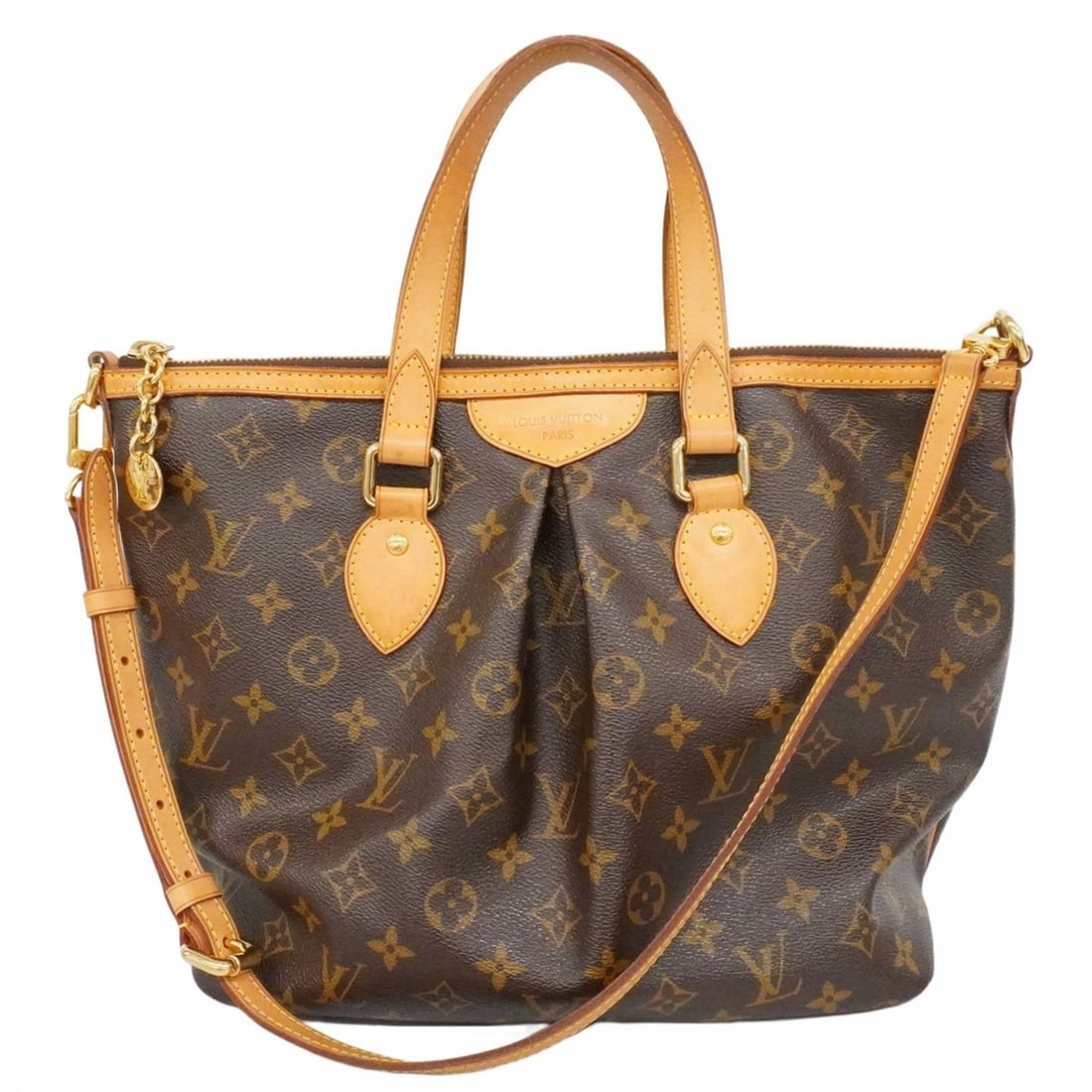 Louis Vuitton Monogram Palermo PM Handbag M40145 Brown 2-way bag for women: --- Catalog ---Category: SizeSize (HxWxD): 28cm x 29.5cm x 16cm / 11.02'' x 11.61'' x 6.29''Category: DesignType: HandbagColor: BrownGender: WomenCategory: GeneralMPN: M40145Brand: Louis Vuitton--- It
